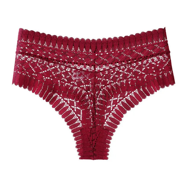 1pcs Woman Sexy Lace Brief Panties Female Breathable Panty Hollow Panties Sexy Lace Underpants Panty Underwear For Women